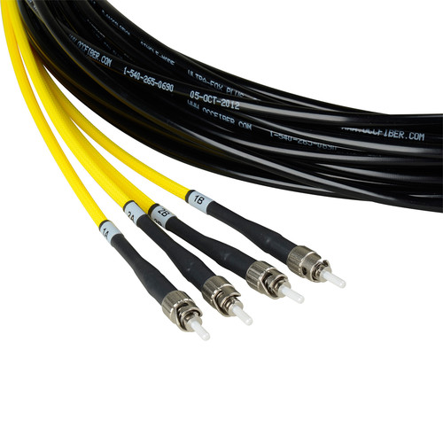 Camplex 2-Channel ST Single-Mode Fiber Tactical Snake Cable (50')
