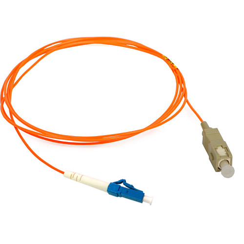 Camplex Duplex LC to Duplex SC Multimode Fiber Optic Patch Cable (6.5', Orange)