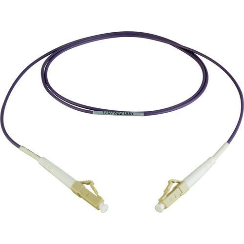 Camplex OM4 Premium Bend-Tolerant Multimode Simplex LC to LC Fiber Patch Cable (16.4', Purple)
