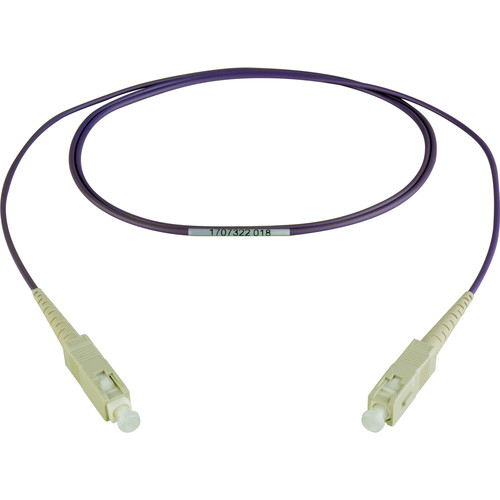 Camplex OM4 Premium Bend-Tolerant Multimode Simplex SC to SC Fiber Patch Cable (3.3', Purple)
