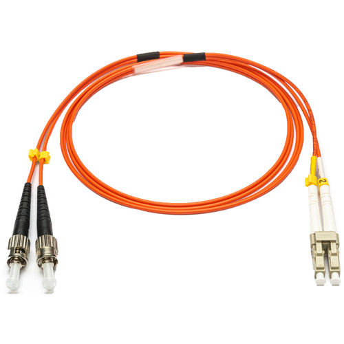 Camplex OM1 Bend-Tolerant Multi-Mode Duplex ST to LC Armored Fiber Patch Cable (9.8', Orange)