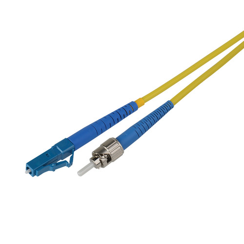 Camplex Simplex LC to ST Singlemode Fiber Optic Patch Cable (1', Yellow)