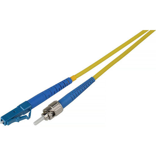 Camplex Simplex ST to LC Singlemode Fiber Optic Patch Cable (12", Yellow)