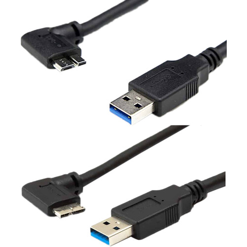 CamRanger 8" Right and Left Angled Micro-USB 3.0 Cable