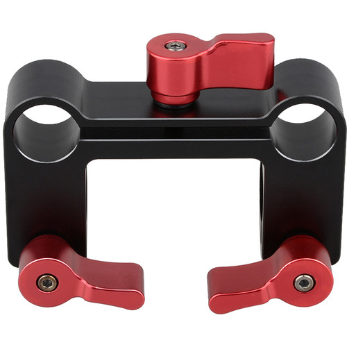 CAMVATE 90° Offset for 15mm Rods (Red Knobs)