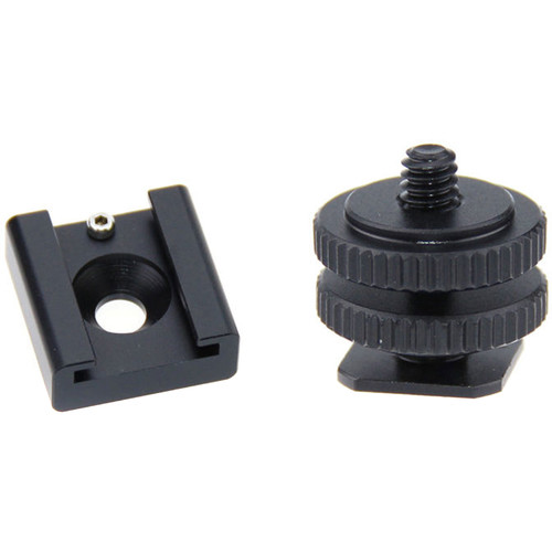 CAMVATE C0992 1/4"-20 Mount to Cold Shoe or 1/4"-20 Screw Adapter