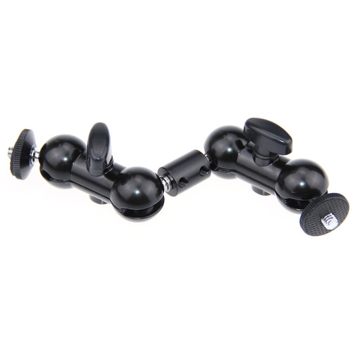 CAMVATE 360° Extension Arm with Ball Head Mounts (Black Knobs, 7.5")