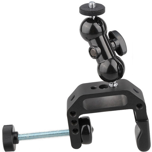 CAMVATE C-Clamp Desktop Mount with 1/4"-20 Short Articulating Arm for DSLR or Light