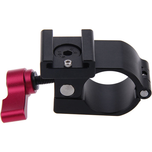 CAMVATE 25mm Rod Clamp with Shoe Mount for DJI Ronin-M, FREEFLY MōVI (Red Lever)