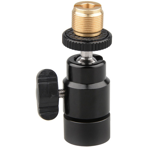 CAMVATE Mini Ball Head Mount with 5/8"-27 Male to Female Thread for mic Stands