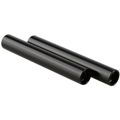 CAMVATE 15mm Aluminum Rod Pair (Black, 3.94")