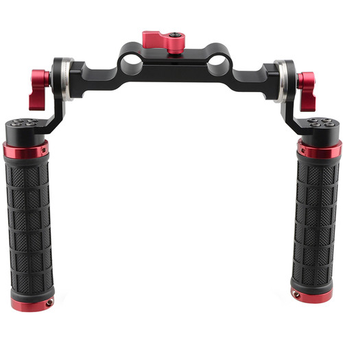 CAMVATE Soft Rubber Grip Shoulder Mount Rig with 15mm Double-Rod Clamp