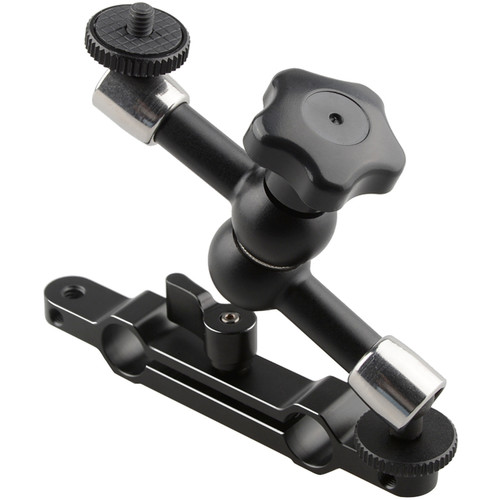 CAMVATE Articulating Magic Arm with 15mm Rod Railblock (7", Black Thumbscrew)