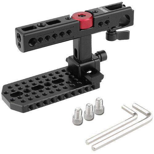 CAMVATE NATO Top Handle Cheese Plate for Blackmagic Design URSA Mini (Red Knob)