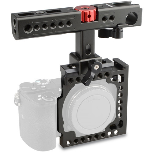 CAMVATE Camera Half Cage with Top Handle for Sony a6500/a6300/a6000 (Black)