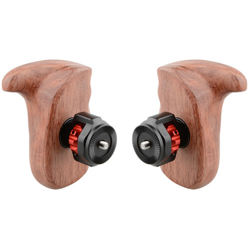 CAMVATE Wooden Handle with M6 Arri Rosette Mount (Left/Right Grip )
