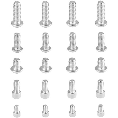 CAMVATE 1/4"-20 Stainless Steel Hex Screw Pack (20 Pieces)