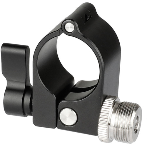 CAMVATE 25mm Rod Clamp with 5/8"-27 Microphone Screw for DJI Ronin-M (Black Knob)