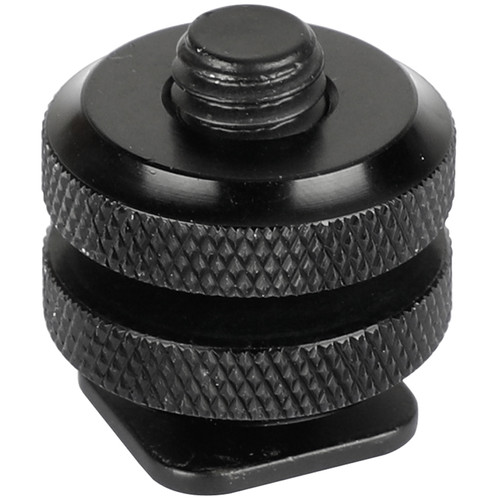 CAMVATE Shoe Mount Adapter with 3/8"-16 Post and Locking Thumb Wheels