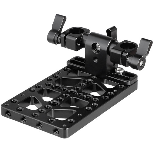 CAMVATE Battery Backboard Cheese Plate with 15mm Rod Clamp for Gold Mount Plate