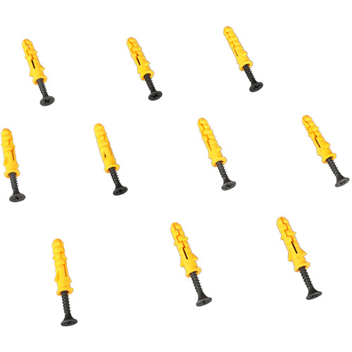 CAMVATE C2201 M3.5 Self Tapping Screw 30mm Long With Ribbed Wall Anchor (10-Pack)