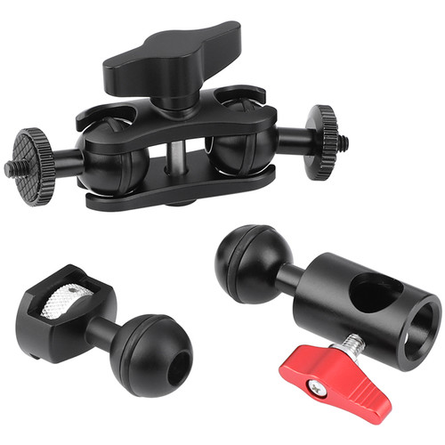 CAMVATE Versatile Magic Arm, Light Stand Mount & 1/4"-20 Anti-Twist Ball Set