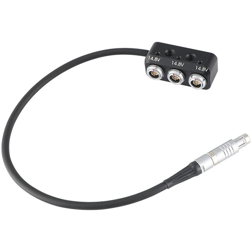 CAMVATE 1-to-3 Power Splitter Cable (RS 3-Pin Male to Three RS 3-Pin Female)