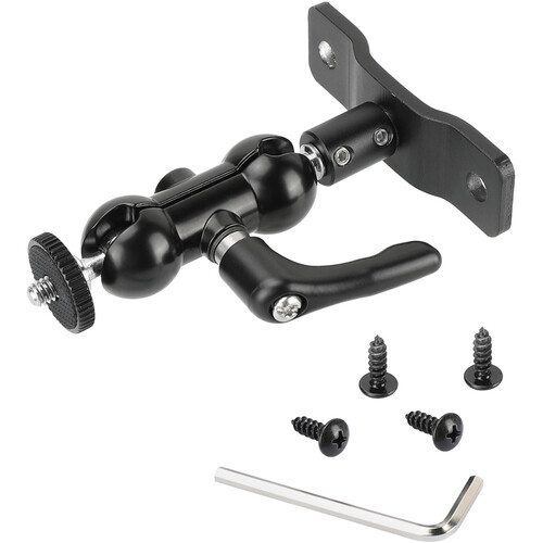 CAMVATE Dual Ball Head with 1/4"-20 Screw, Locking Lever & Wall Mount Base