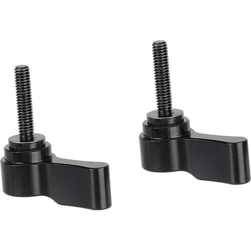 CAMVATE M4 Male Threading Rotating Knob Adjustable Thumb Lever Screw (Black, 2-Pack)
