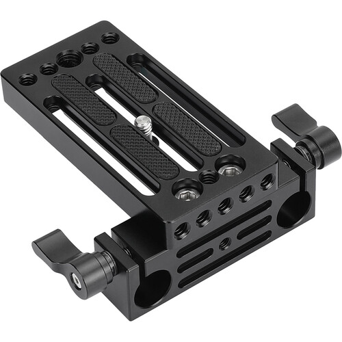 CAMVATE Extended Camera Baseplate with 15mm Dual-Rod Clamp