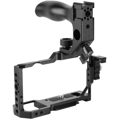 CAMVATE Full Camera Cage with Topside Handgrip and Cable Clamp for Sony ZV-E10