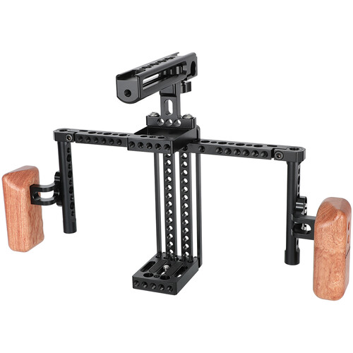 CAMVATE Adjustable 7" Monitor Cage with Top & Side Handles for Atomos Ninja Inferno