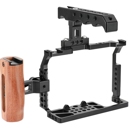 CAMVATE Full Camera Cage with Top and Side Handles for Panasonic Lumix GH6