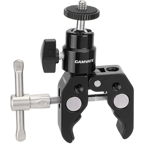 CAMVATE Super Crab Clamp with 360° Mini Ball Head