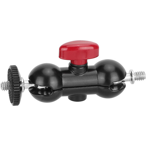 CAMVATE Mini Ball Joint Extension Arm with 1/4"-20 Mounting Screw (Red Locking Lever)