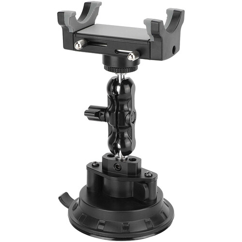 CAMVATE Smartphone Suction Cup Mount with Mini Ball Head Extension Arm