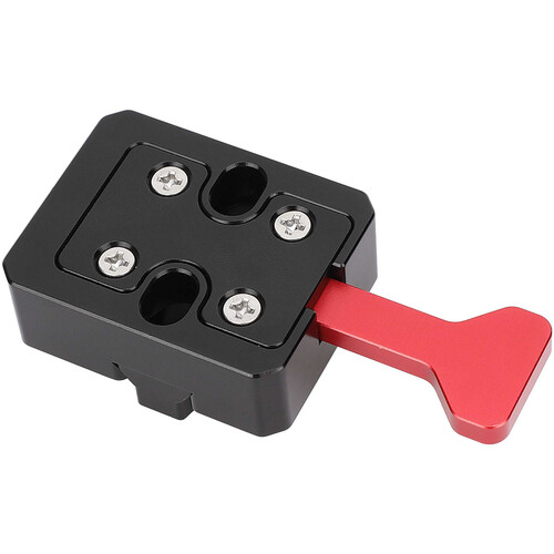 CAMVATE V-Lock Base Station and Wedge Kit (Red Release Lever, Black Wedge Plate)