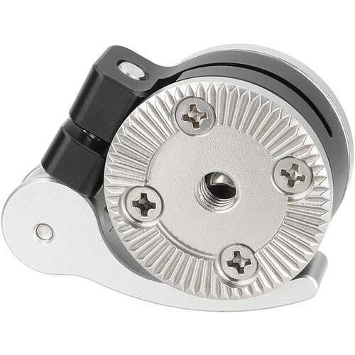 CAMVATE Quick Adjust Rosette Adapter with M6 Female and Male Mounts (Silver Lever)