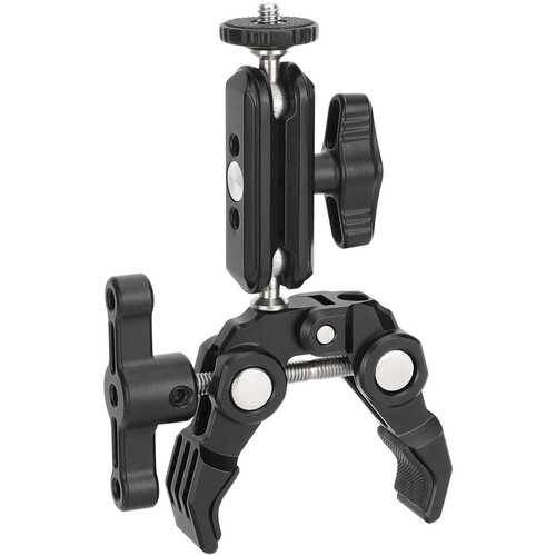 CAMVATE Super Crab Gripper Clamp with Mini Magic Arm for Action Cameras