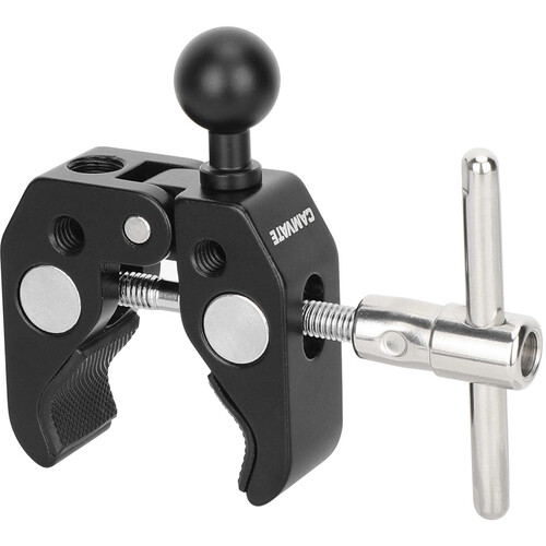 CAMVATE Bike/Motorcycle Handlebar Clamp mount with 17mm Ball