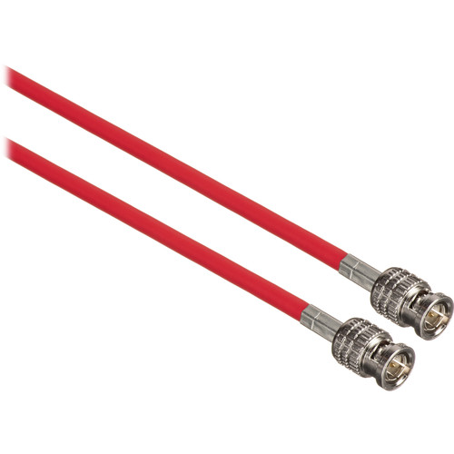 Canare 50' L-3CFW RG59 HD-SDI Coaxial Cable with Male BNCs (Red)