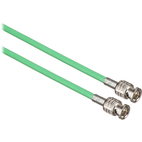 Canare 75' L-3CFW RG59 HD-SDI Coaxial Cable with Male BNCs (Green)
