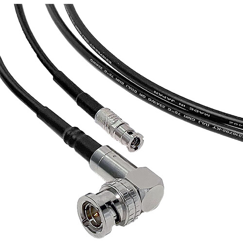 Canare L-2.5CHD Ultra-Slim 12G-SDI Right-Angle BNC to Micro-BNC Cable (6')