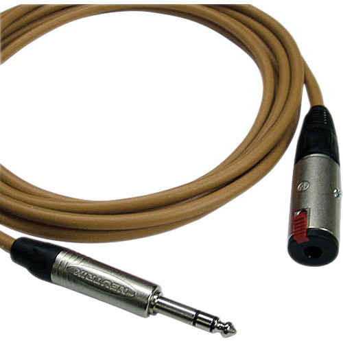 Canare Starquad TRSM-TRSF Extension Cable (Orange, 1')