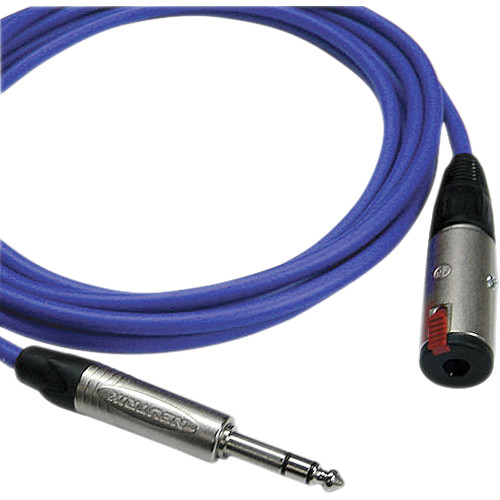 Canare Starquad TRSM-TRSF Extension Cable (Blue, 2')
