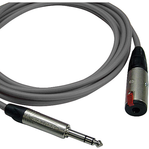 Canare Starquad TRSM-TRSF Extension Cable (Grey, 15')