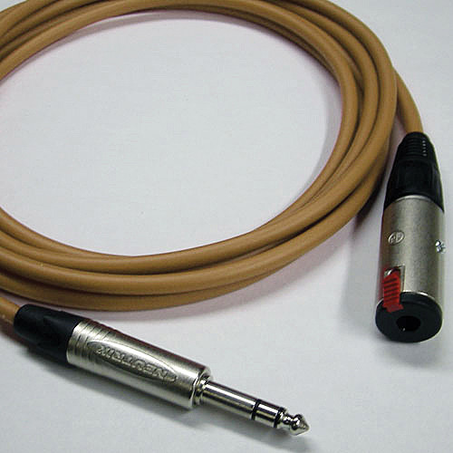 Canare Starquad TRSM-TRSF Extension Cable (Brown, 100')