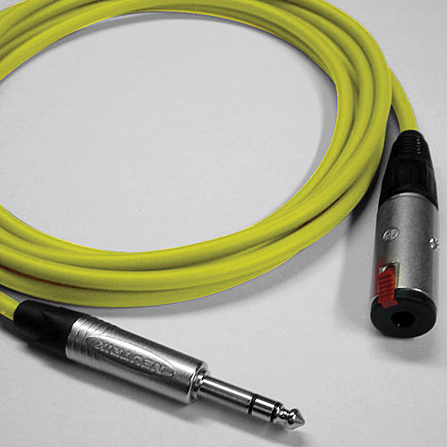 Canare Starquad TRSM-TRSF Extension Cable (Yellow, 100')