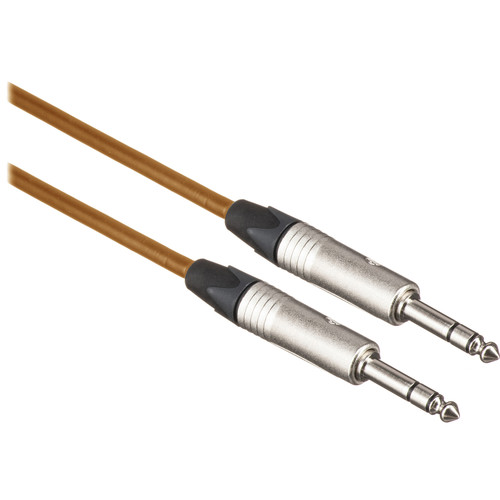 Canare Star Quad 1/4" TRS Male to 1/4" TRS Male Cable (Orange, 50')