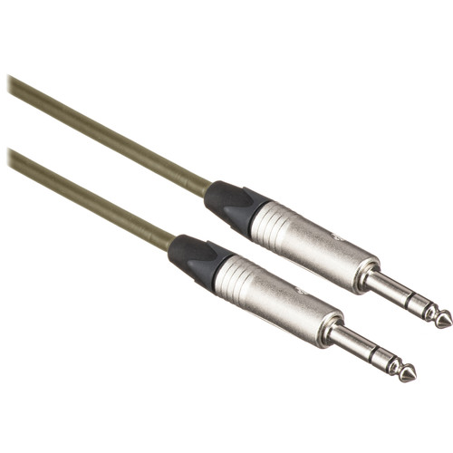 Canare Star Quad 1/4" TRS Male to 1/4" TRS Male Cable (Brown, 100')